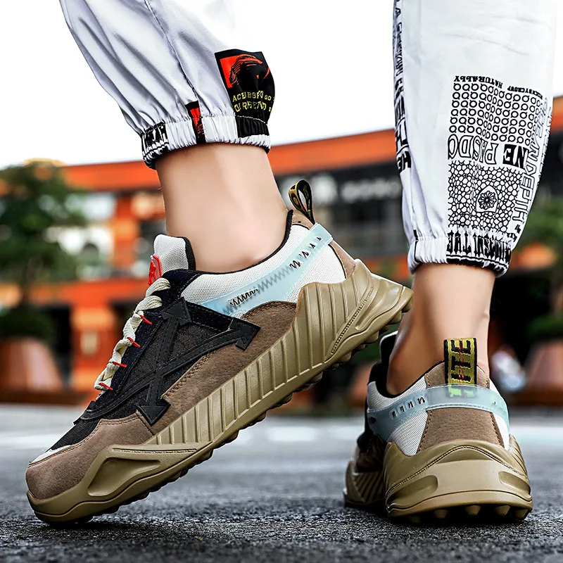 

New Arrival Fashion Green Casual Sneakers Men Designer Shoes Mesh Breathable Comfortable Men's Platform Trainers zapatos hombre