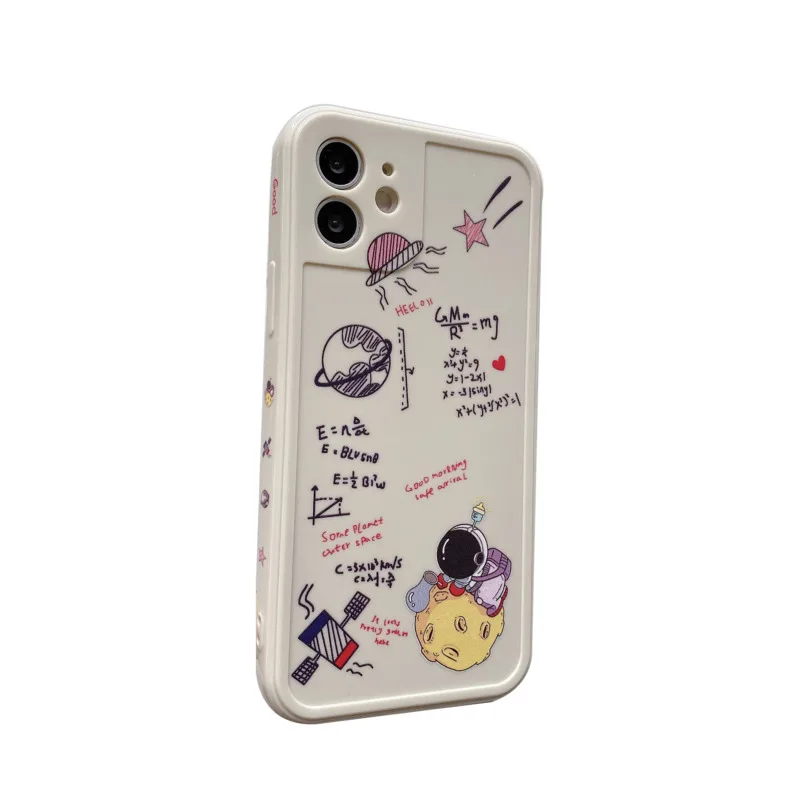 

Cartoon space bear silicone phone case is suitable for iPhone11 12Pro Max mini X XR XSMax8 7PluS anti-fall protective back cover