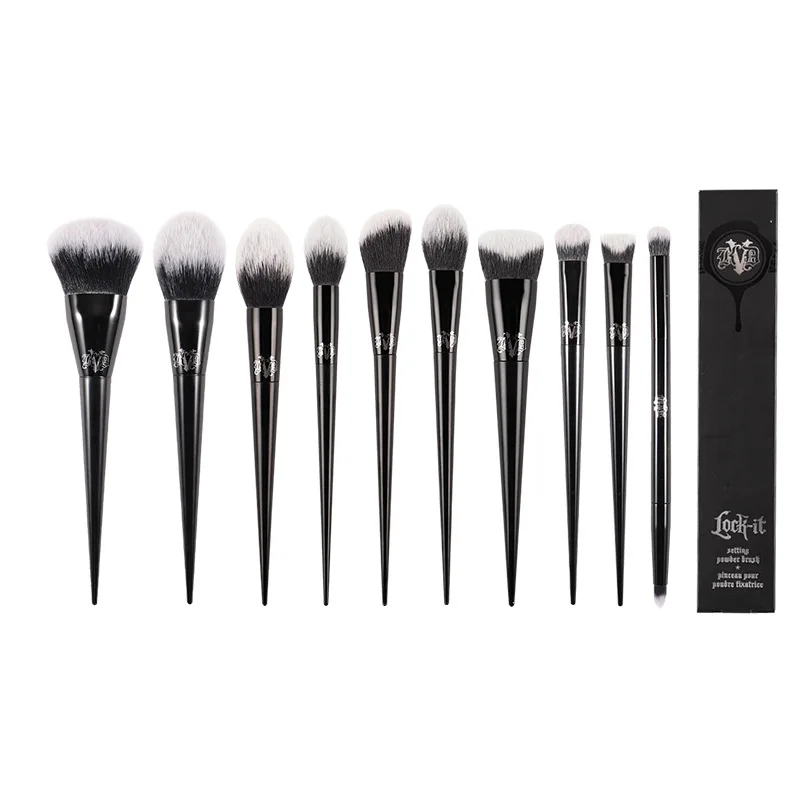 

11Pcs Makeup Brushes Set Foundation Powder Blush Eye Shadow Blending Cosmetic Concealer Beauty Make Up Brushes Tools With Box