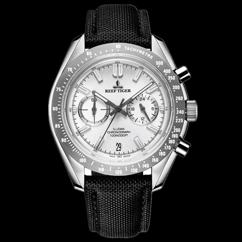 2020 Риф Тигр мужские дизайнерские спортивные часы телячья кожа 316L сталь