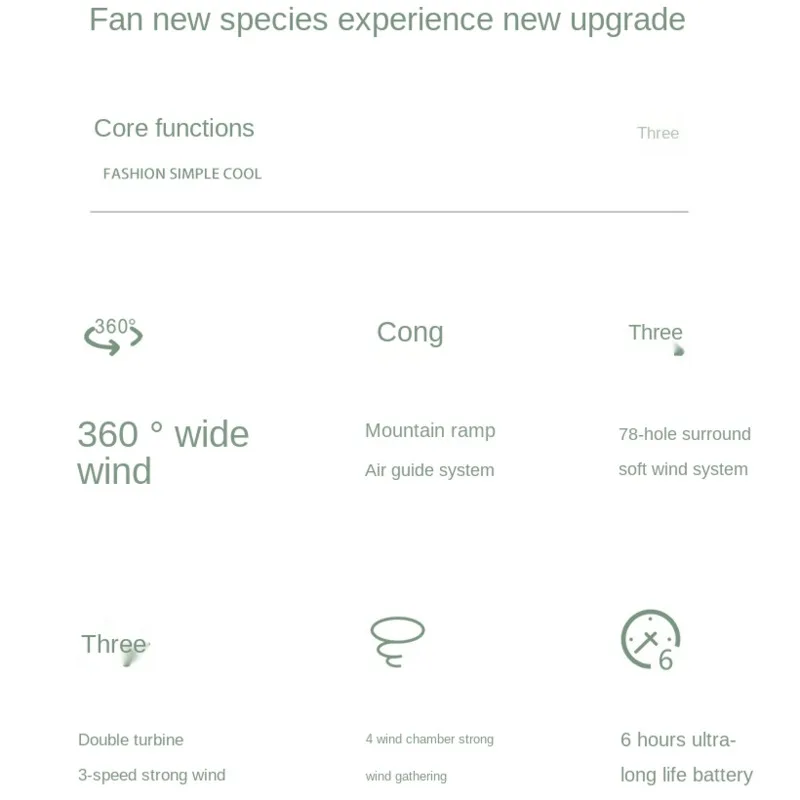 

Hanging neck Fan USB portable charging handheld student lazy hanging neck small mini net red small electric fan