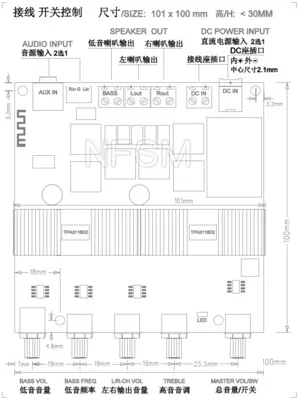 TPA3116 Bluetooth 4 2 высокомощный 1 сабвуфер с избыточным весом цифровая плата усилителя