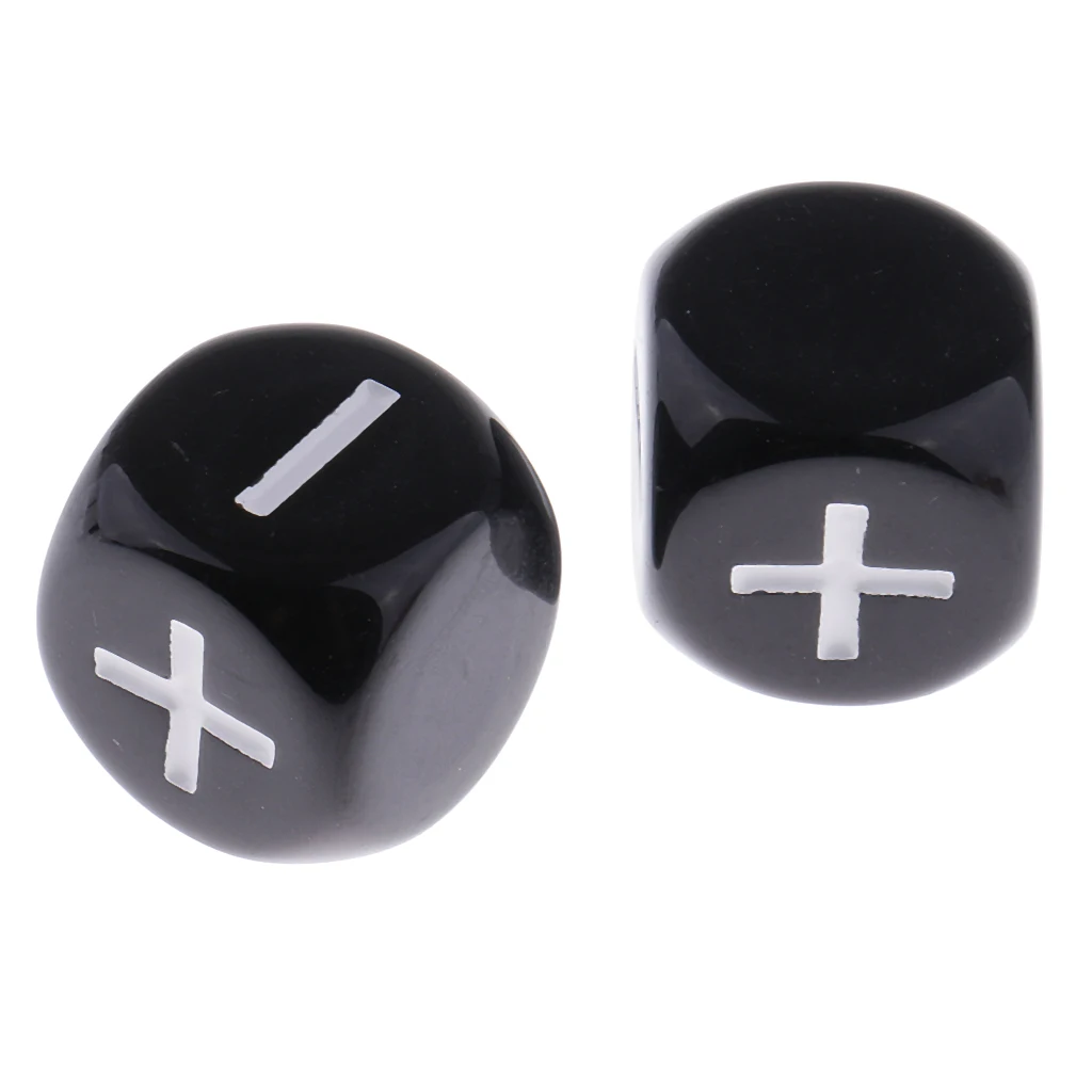 2 набора многогранных кубиков минус плюс двойной цвет 1 6 см для подземелий и