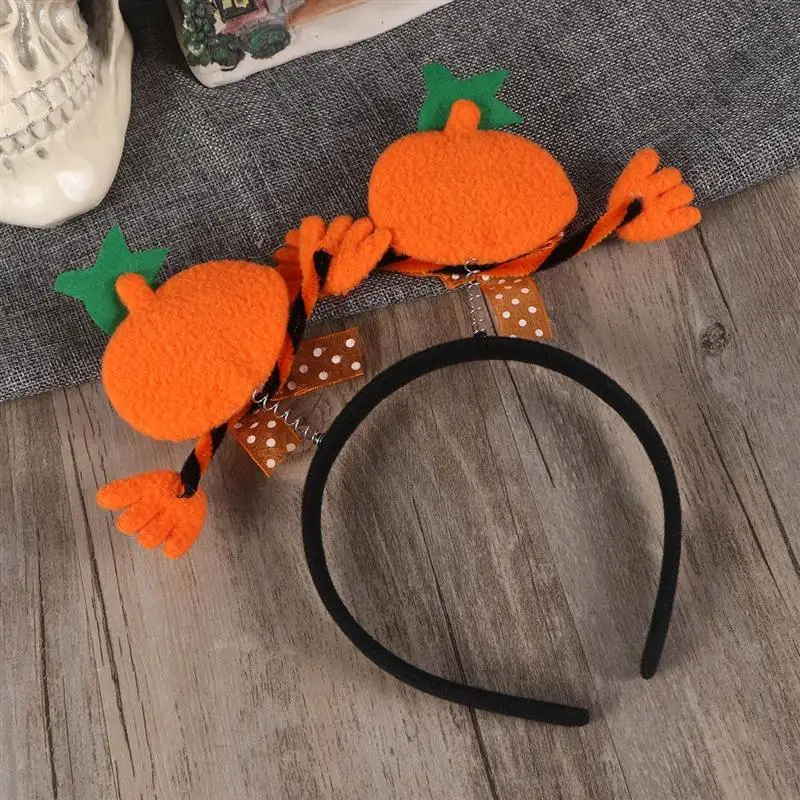 Детская тыква для девочек с зеленым листом светодиодный светильник на Хэллоуин