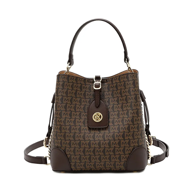 

Женская сумка-ведро с кожаным принтом, универсальная Диагональная Сумка на плечо, 2021