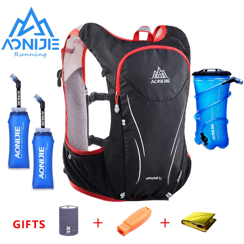 

AONIJIE C928 5L Hydration Backpack Rucksack Bag Vest Harness for 2L Water Bladder Hiking Camping Running Marathon Race Sports