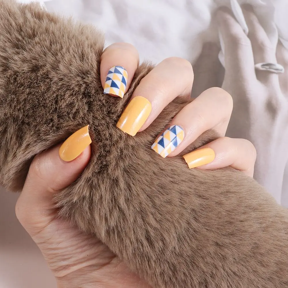 

Women Fashion Manicure Tool Detachable Artificial Fake Nails Round Head False Nails Nail Tips Wearable