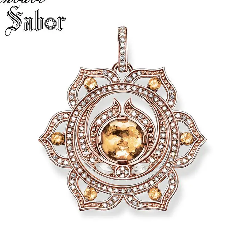 Подвеска SPLENIC CHAKRA, 925 пробы, серебро, для женщин, девушек, богемное ювелирное изделие, подарок на удачу, подвеска, подходит для звеньев, ожерелье thomas