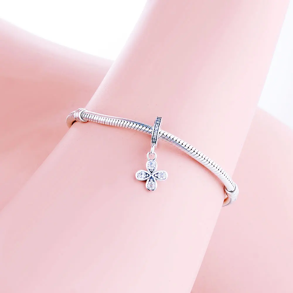 Весенние подвески из серебра 2019 пробы с подвеской в виде цветка подходят для