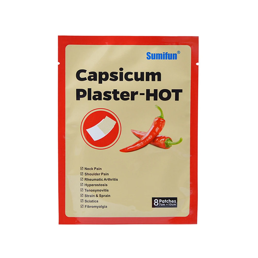 8 шт. пластырь для снятия боли китайский медицинский суставов пористый Chilli
