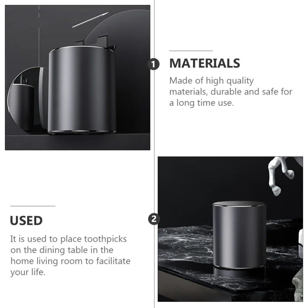 

Automatic Toothpick Box Toothpick Storage Case Toothpick Holder(Battery)