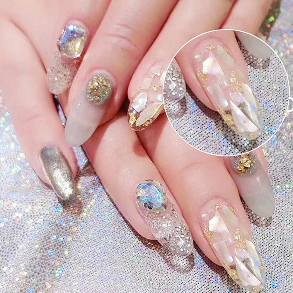 Листы золотых листьев хлопья легкая Золотая фольга фрагменты для украшения