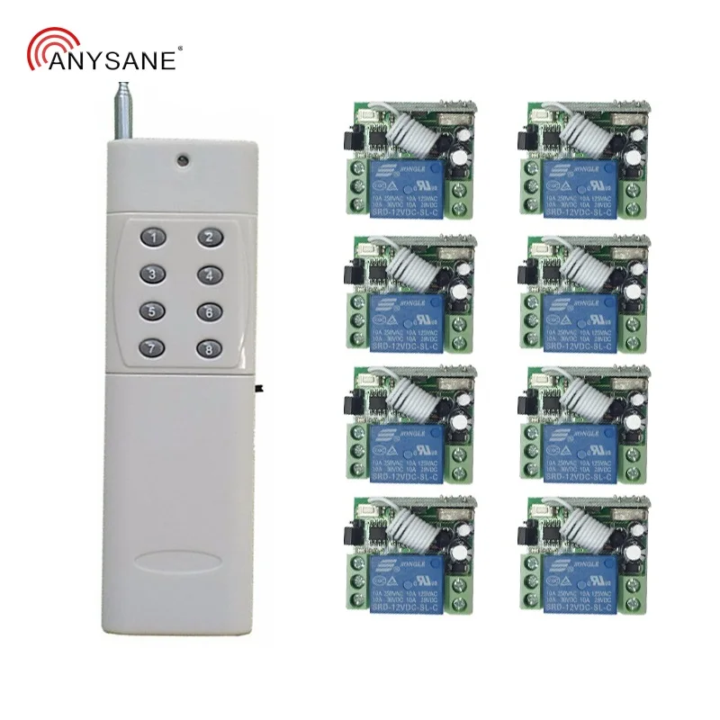 Универсальный 433 МГц переключатель дистанционного управления DC12V RF релейный