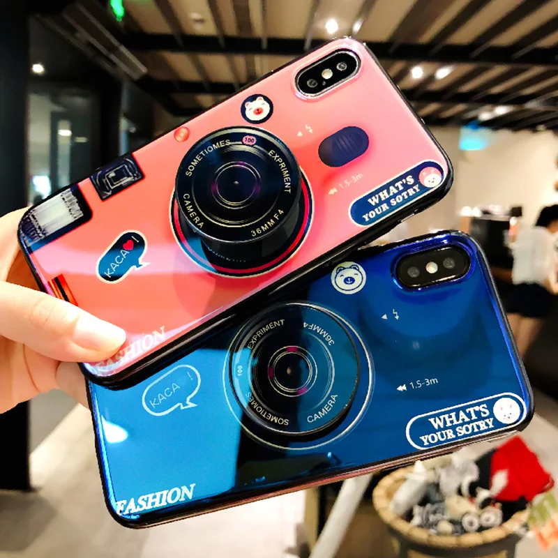luxury phone holder case for xiaomi note 10 CC9 pro play max2 3 mix 2s 6 8 9 se 8lite pocophone f1 camera stand silicone cover |