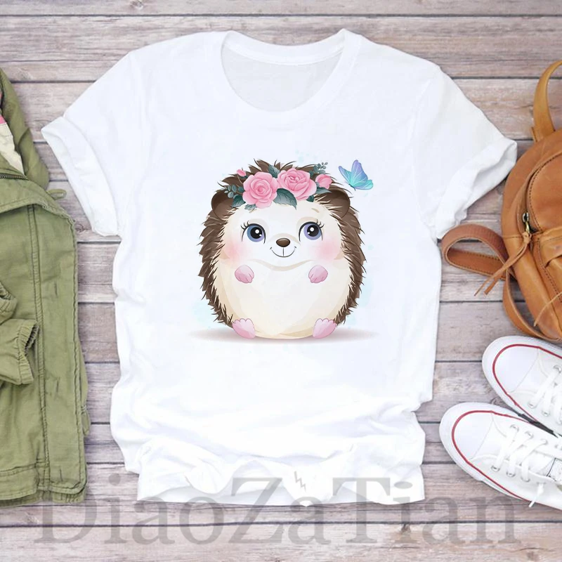 

Женская одежда с милым принтом, модная летняя одежда в стиле 90-х с коротким рукавом, футболка с принтом, женская футболка, топ, футболка с гра...