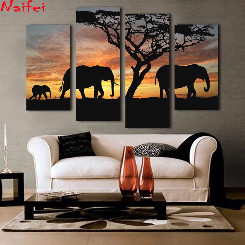 

4 шт., вышивка крестиком из страз