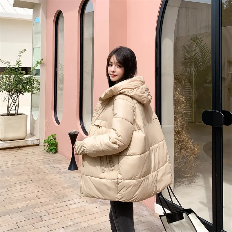 Одежда из хлопка, новинка 2021, яркая стеганая куртка, свободная, плотная, теплая, Корейская версия от AliExpress RU&CIS NEW