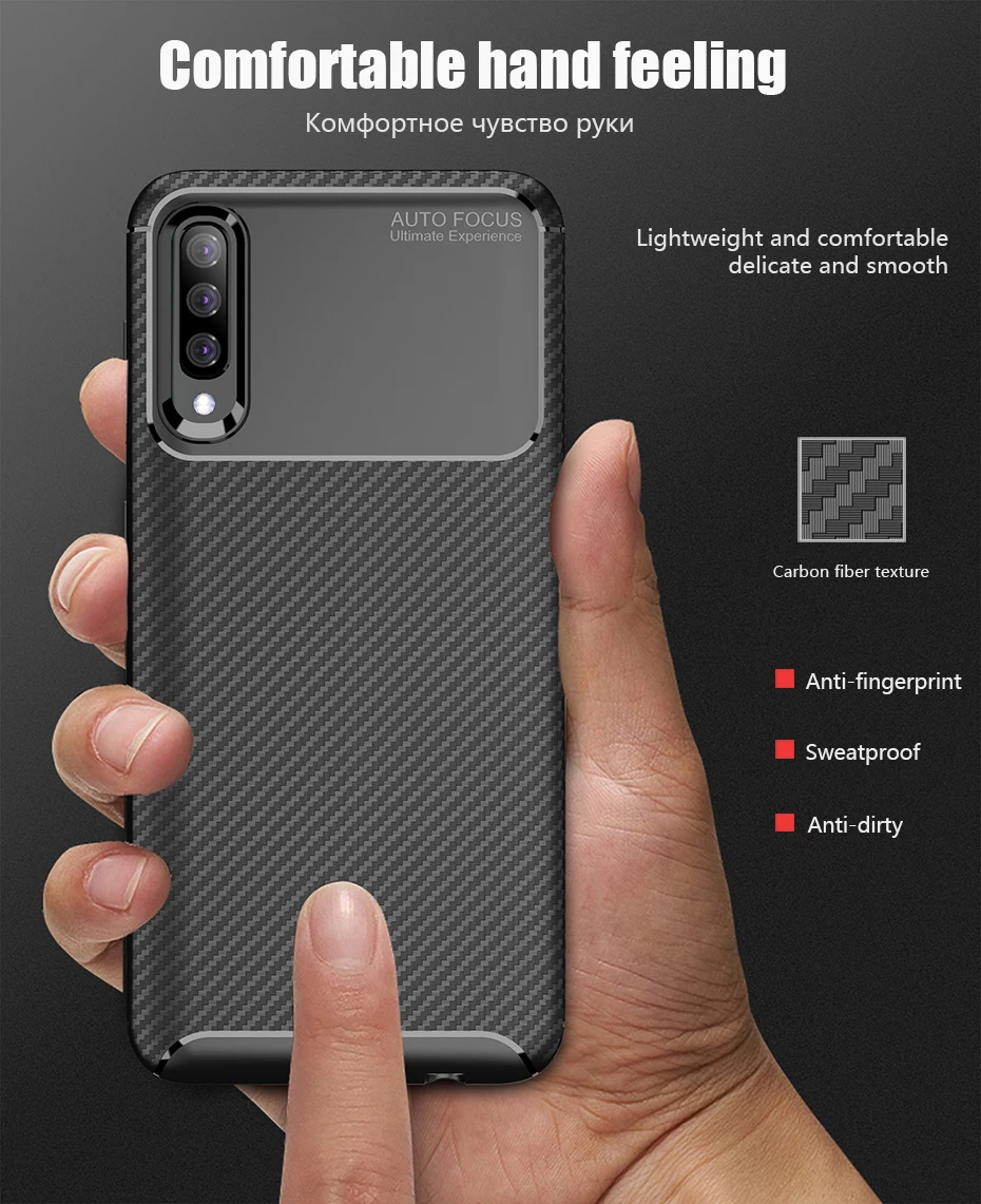 Для samsung Galaxy A10 A20 A30 A40 A50 A60 A70 M10 M20 M30 S10E плюс Чехол чехол Роскошный противоударный углерода Крышка для телефона из мягкого ТПУ и силикона Cove