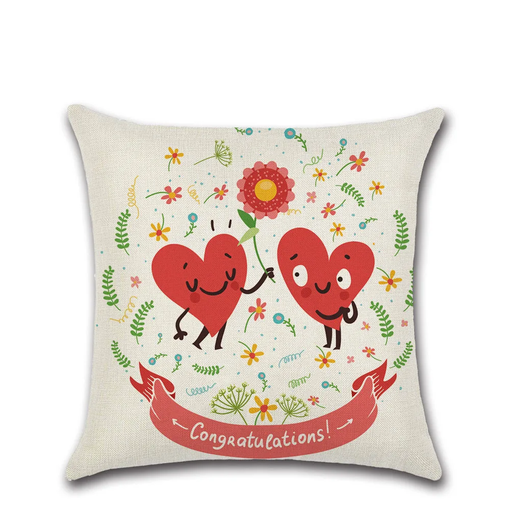 Ко Дню Святого Валентина Тема белье Диван Декоративные любовь наволочка для