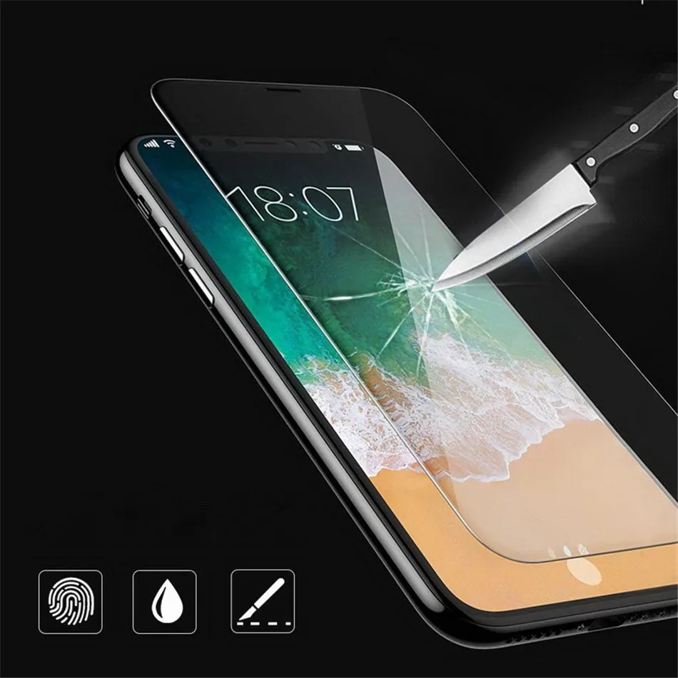 2 шт. Защитная пленка для экрана из закаленного стекла Apple X 8 7 6 S 6s Plus 5 5S 5Se se XR XS MAX