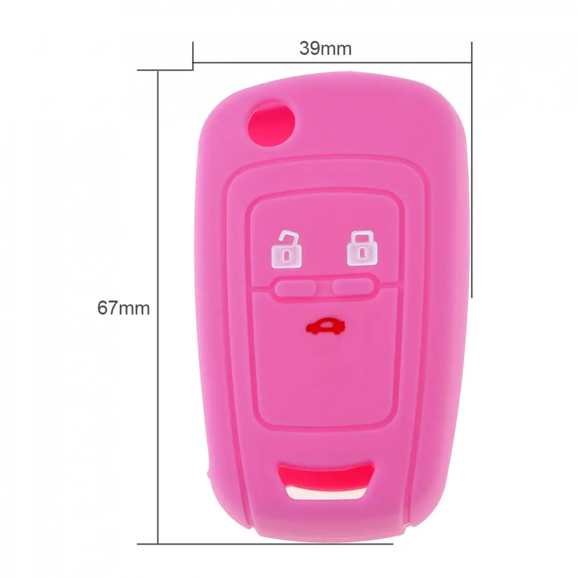 Силиконовый чехол ключа дистанционного управления автомобилем с 3 кнопками для