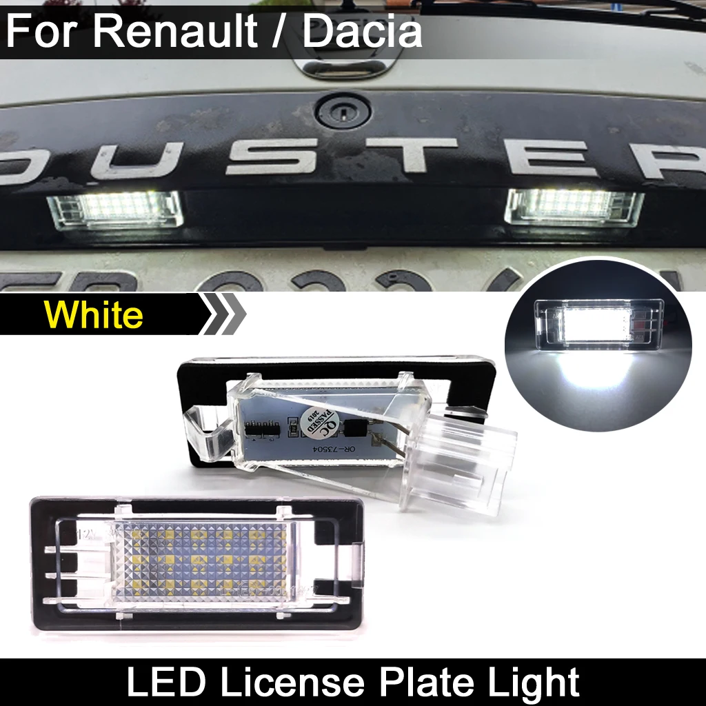 2 шт. для Renault Espace Scenic Laguna Fluence Captur Modus For Dacia Duster Lodgy Logan белая Светодиодный