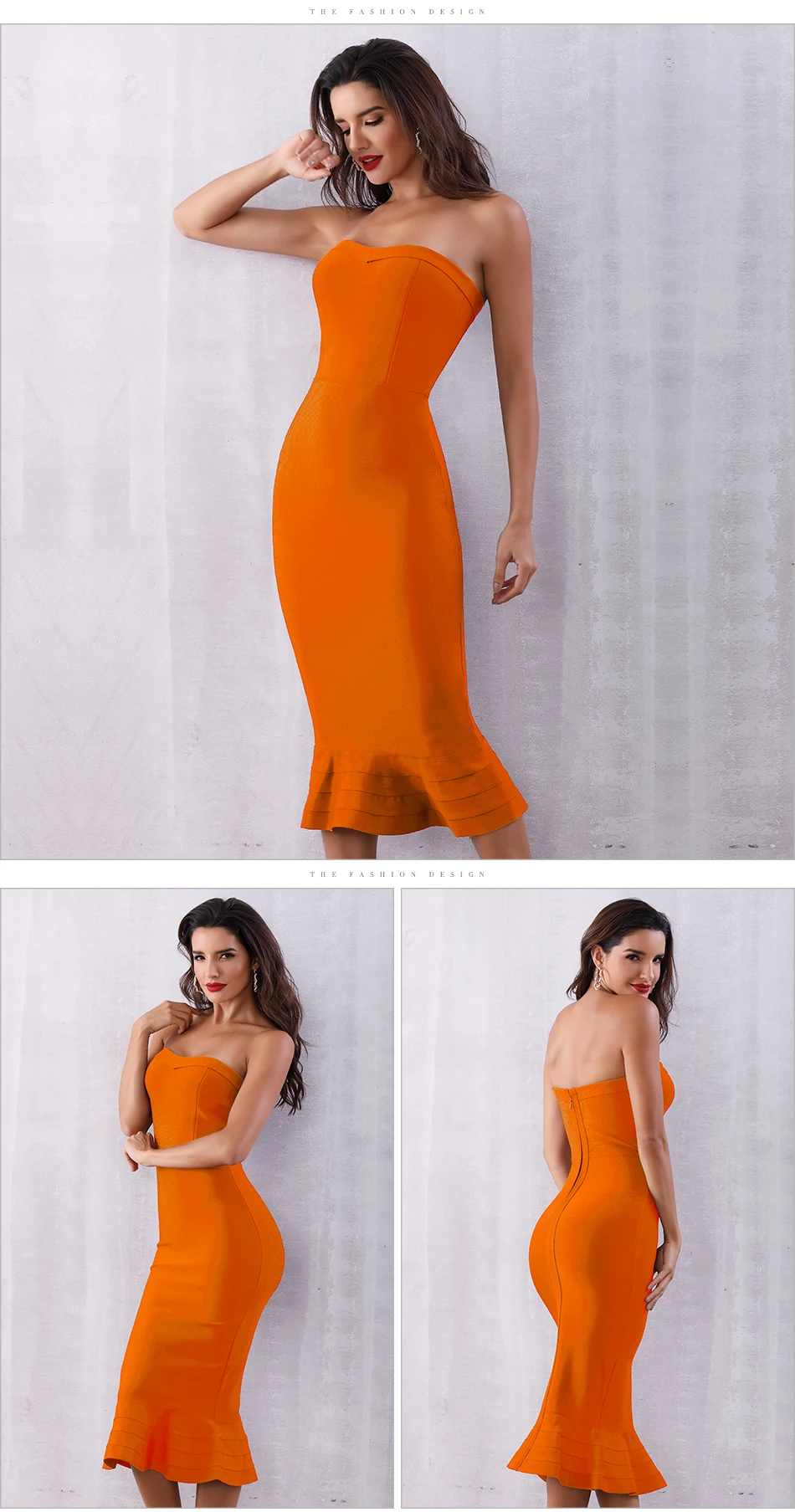 Seamyla знаменитостей Бандажное платье для женщин бодикон Vestidos Лето без бретелек сексуальное вечернее платье Русалка Клубное платье для вечеринки платья