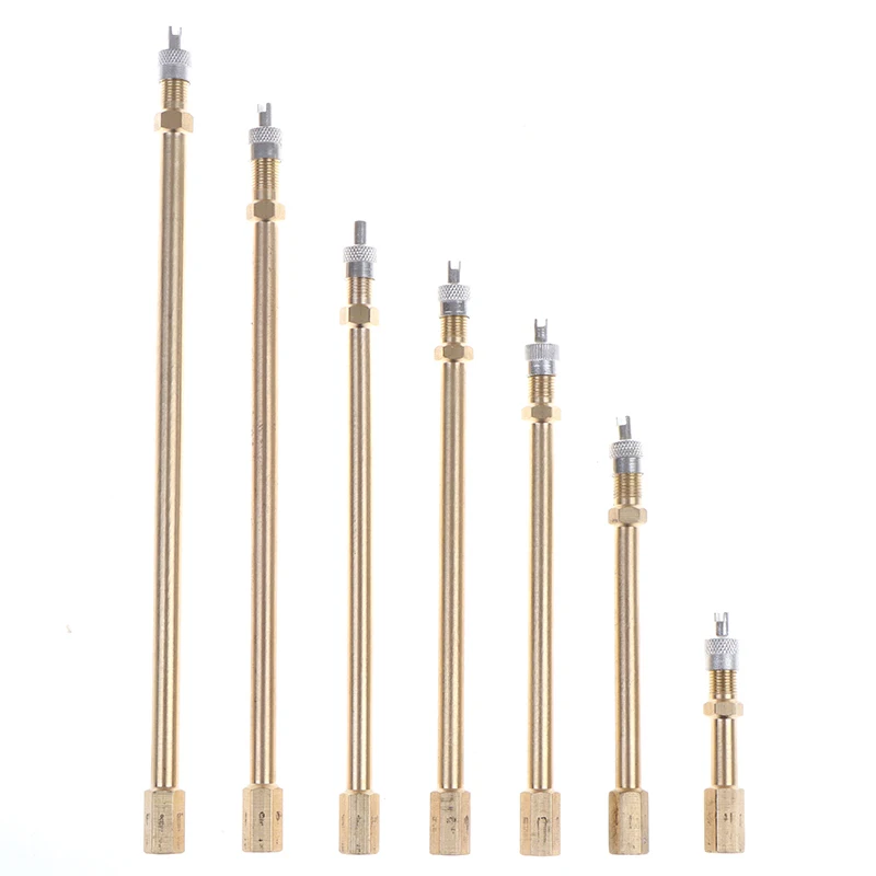 

1 Pcs Car Auto Truck Brass Wheel Tire Valve Cap Tyre Stem Extension Pole Extender Power Tool Accessories 7 Styles