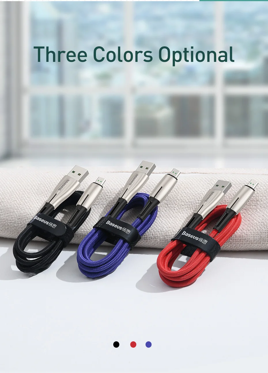 Baseus Micro USB кабель для OPPO 4A VOOC Быстрая зарядка кабель зарядного устройства микро-usb для samsung Xiaomi Redmi Note 4 5