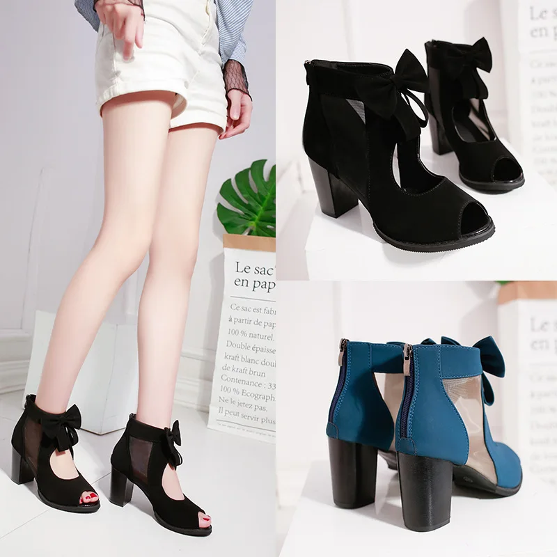 

Женские босоножки на платформе, с квадратным каблуком, со стразами, на шнуровке, летние, 2019