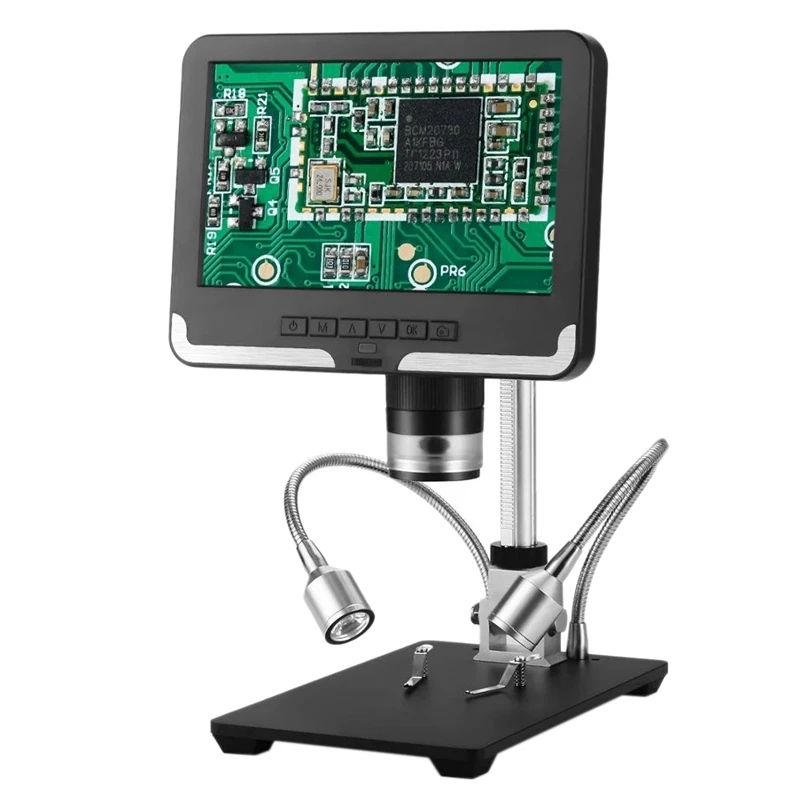 AD206 7 дюймов ЖК дисплей Экран 2.0MP 200X Цифровые микроскопы производственного