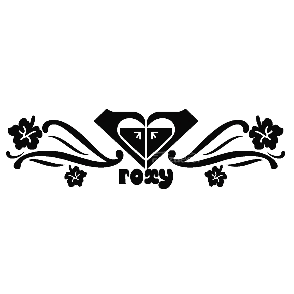 Roxy с цветочным узором и принтом сердце любовь Автомобильные наклейки для тела