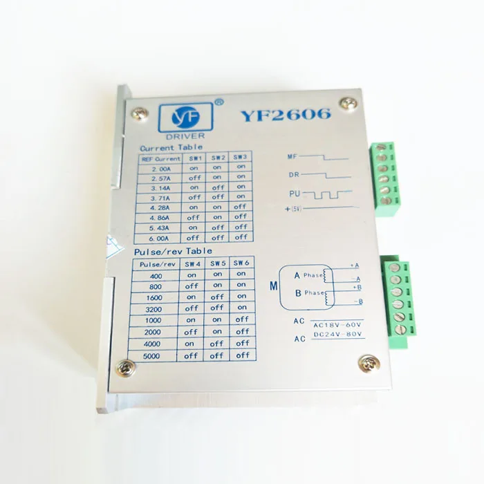 YF2606 высокопроизводительный двухфазный гибридный шаговый двигатель для
