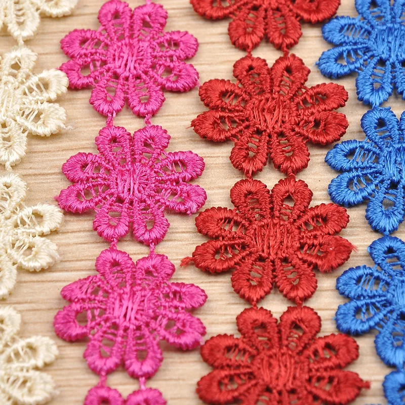 Кружевная Цветочная Водорастворимая Ткань 30Ys кружевная ткань для домашнего