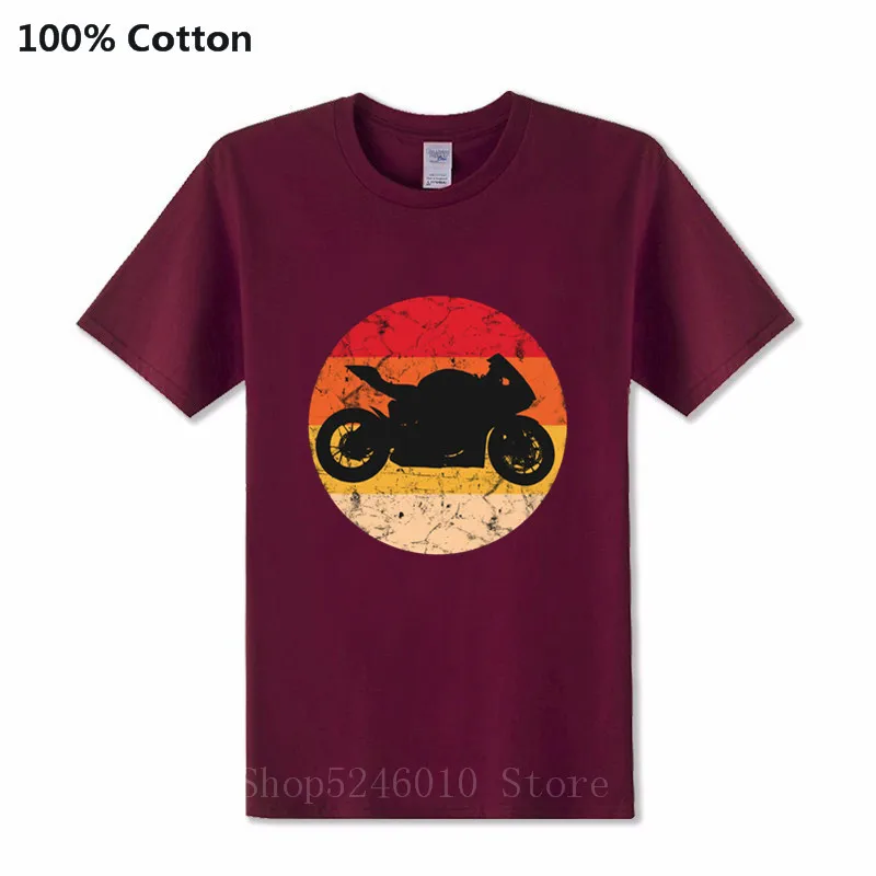 Мужская футболка в винтажном стиле с коротким рукавом из 100% хлопка Классическая