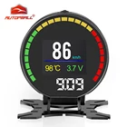 Автомобильный датчик давления, цифровой спидометр с поддержкой разрешения OBD, с ЖК дисплеем