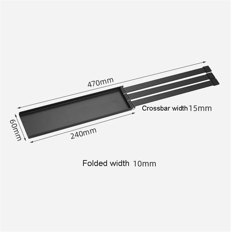 

Bathroom 3 Bars Towel Rack, Towel Wall Mounted Bar Rotating Punch-free Hidden Movable Bathroom Storage Rack for Towel