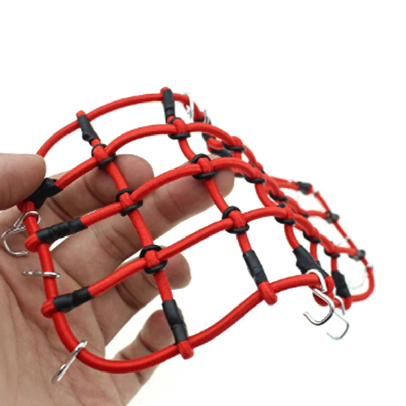 1/10 Масштаб RC Рок Гусеничный аксессуар багаж багажник на крышу Сетка Красный для