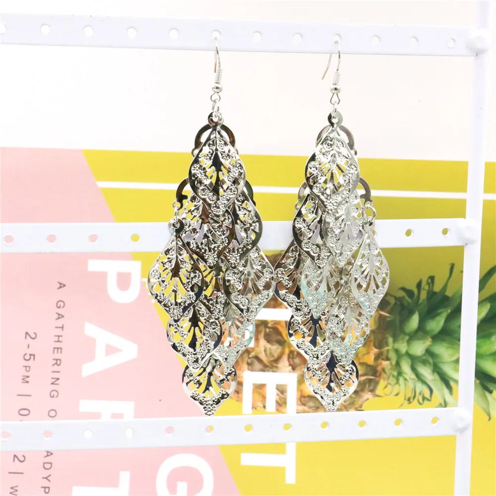 Серьги-кисточки женские длинные серебристые модные ювелирные украшения для