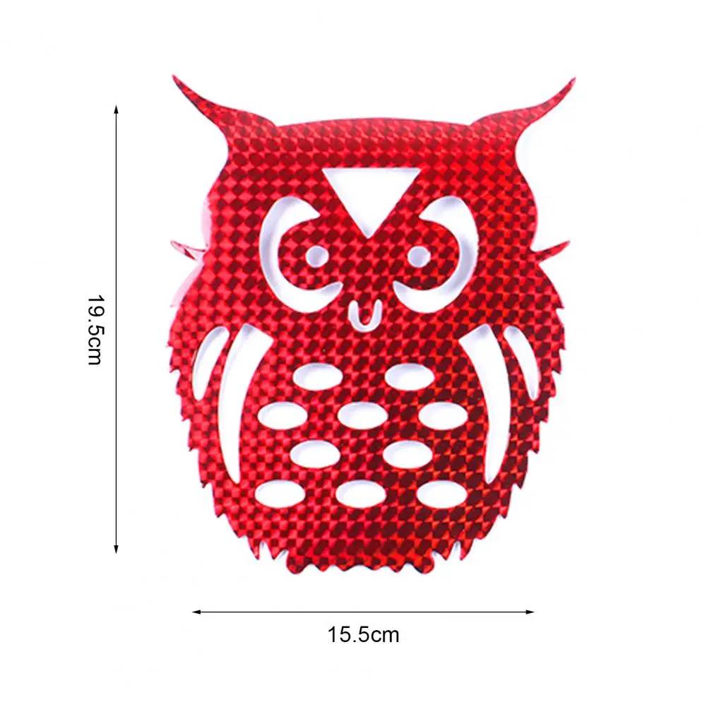 

10pcs/Bag Anti Bird Sticker Orchard Balcony Self Adhesive Owl Shape PVC Flashing Reflective Anti Bird Sticker Supplies for Home