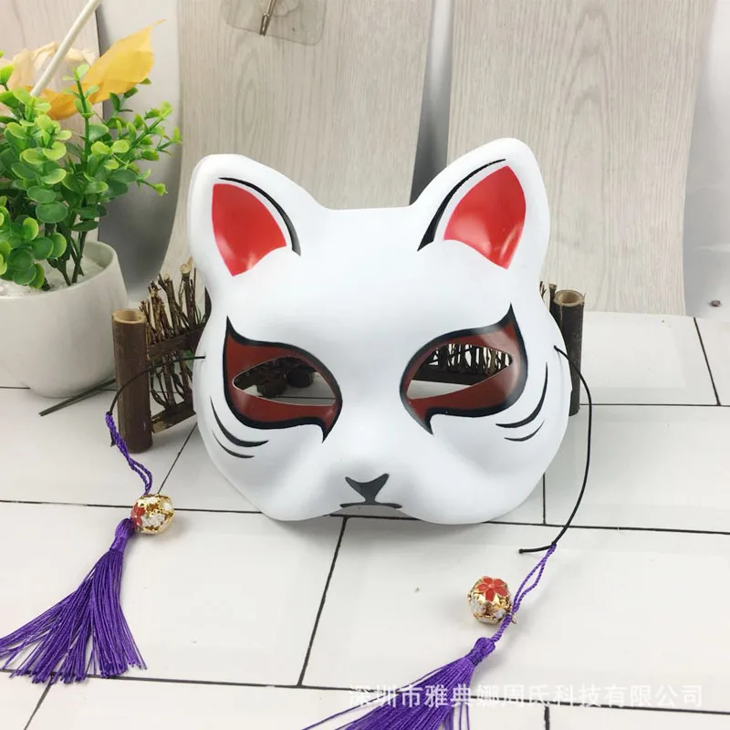 Лотос лиса маска Хэллоуин цвет белый-Ледяной дьявол Гуандун | Тематическая