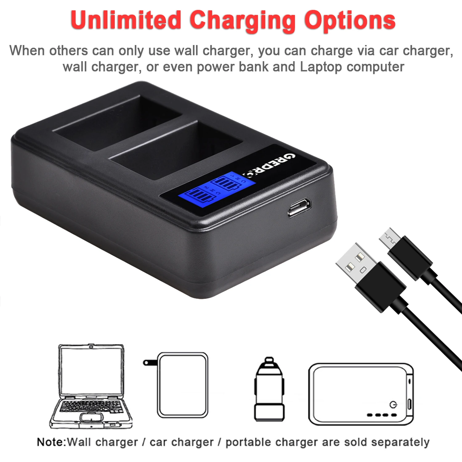 Аккумулятор NP FW50 емкостью 2000 мАч с ЖК-зарядным устройством для Sony NEX-3A ILCE-7 NEX-5N