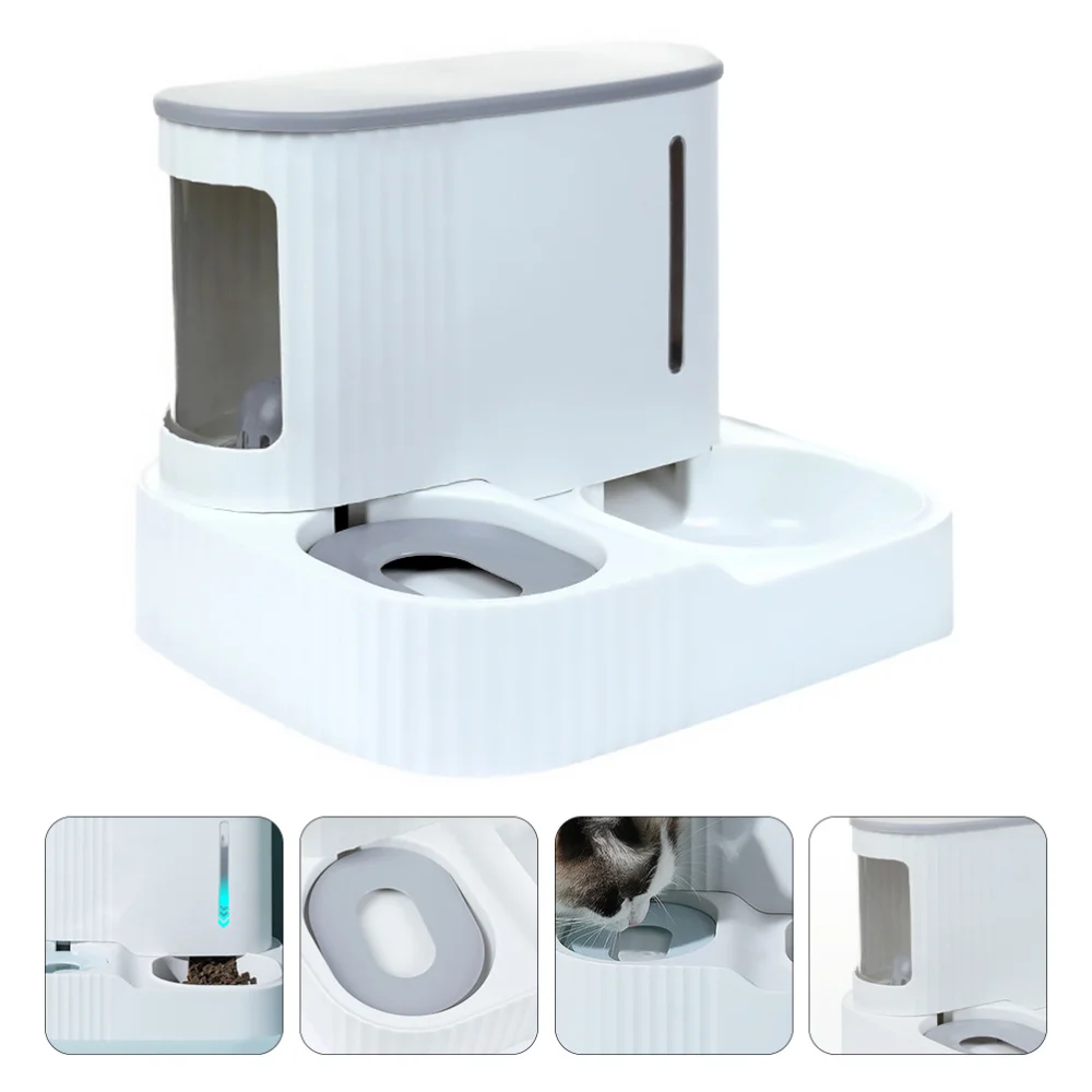 

Automatic Pet Feeder and Water Dispenser Self Dispensing Gravity Feeder