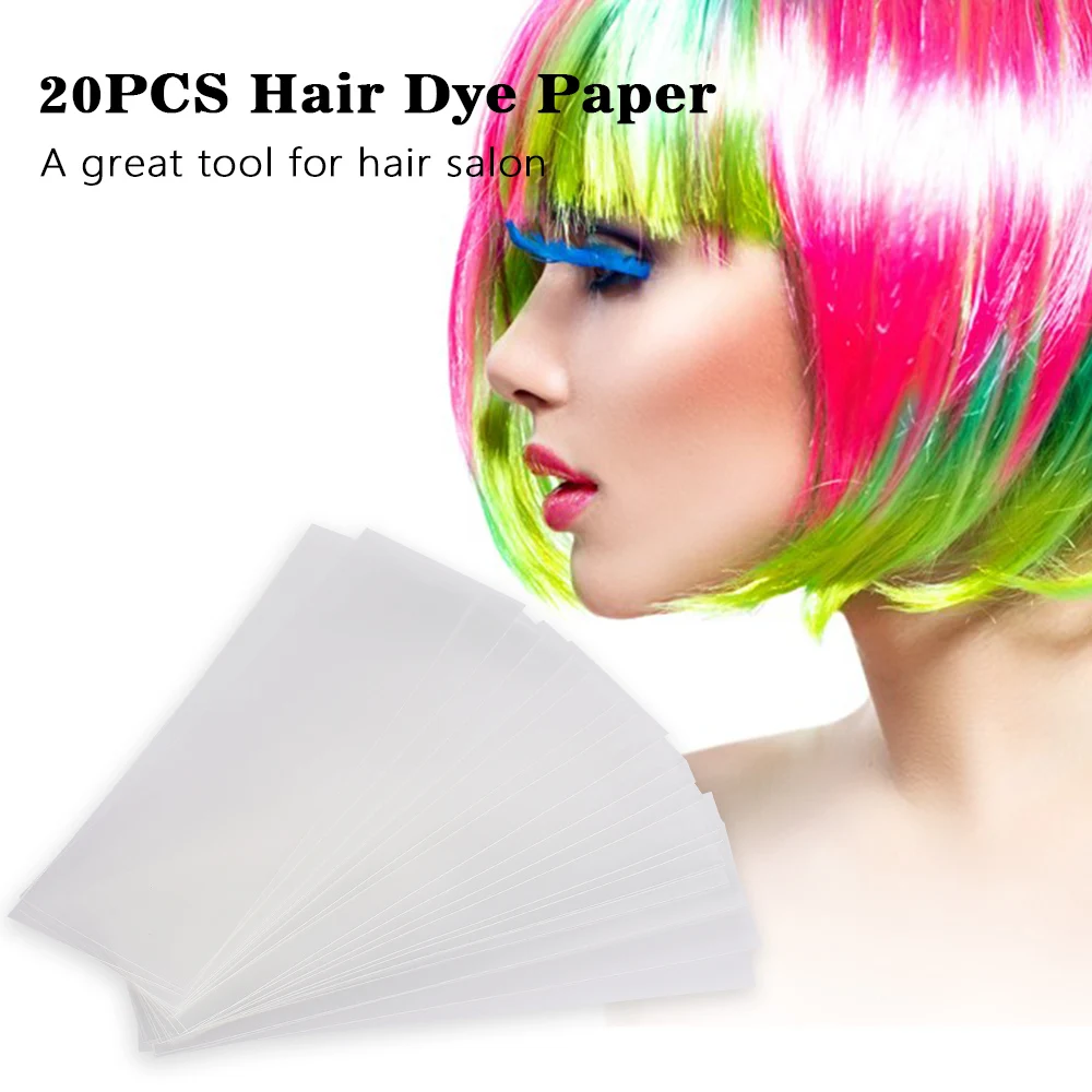 Цветная краска для волос бумага 20 шт. окрашивание инструмент подсветки