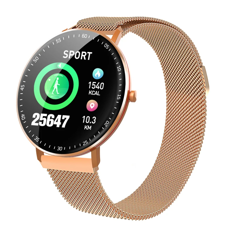 

Smart Watch Women Round Waterproof Smartwatch Men Women Fitness Tracker Blood Pressure Monitor for Android IOS Smart Clock 2021