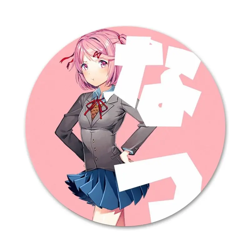 Ddlc мультяшный значок для девушек аксессуар одежды рюкзака декоративный подарок -