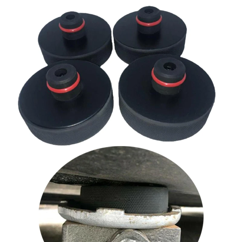 

4PCS Car Jack Lifting Pad Adapter Tool Rubber Pad With Mesh Storage Bag For Tesla model 3 / x / s Car Accessories