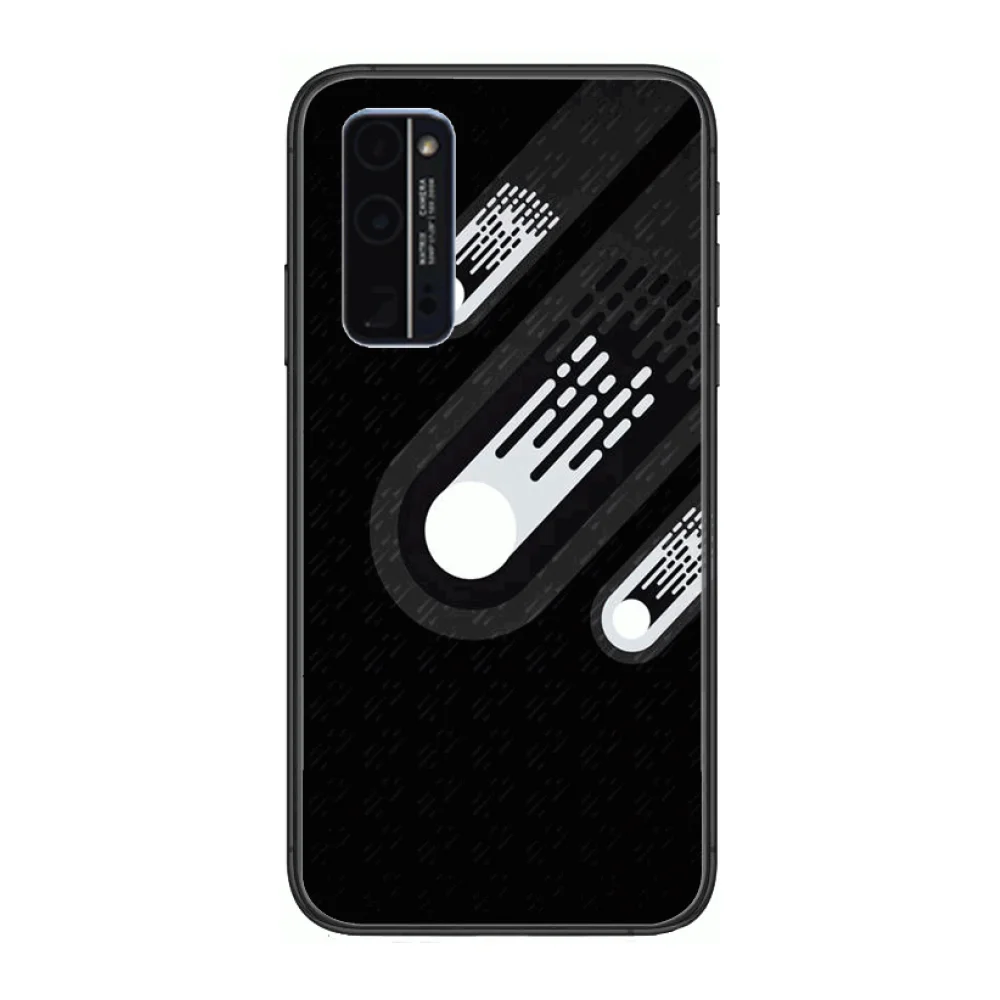 

Fashion Exquisite Phone Case Hull For Huawei Honor 8 9 10 20 30 A S Lite Pro 5g i Black Back Soft Cell Cover Pretty