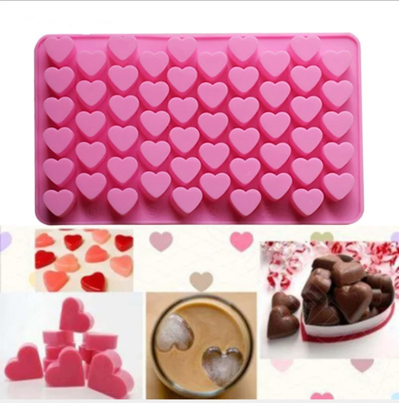 55 отверстий антипригарный силиконовый шоколадный торт любящее сердце в форме