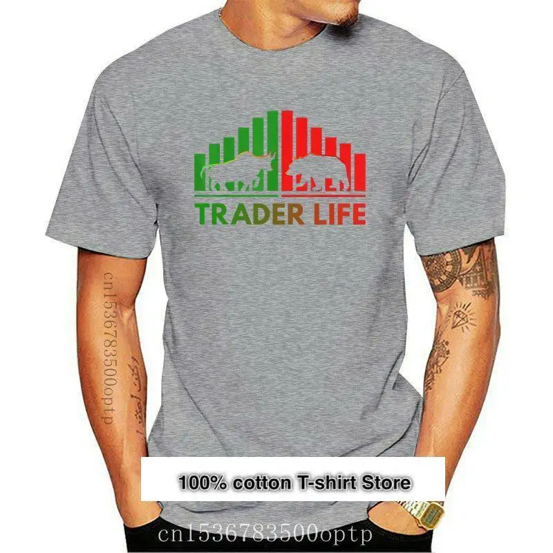 

Camiseta de Trader Life Bulls and Bears para hombre y mujer, camisa con estampado de la marca de la vida, de los inversores